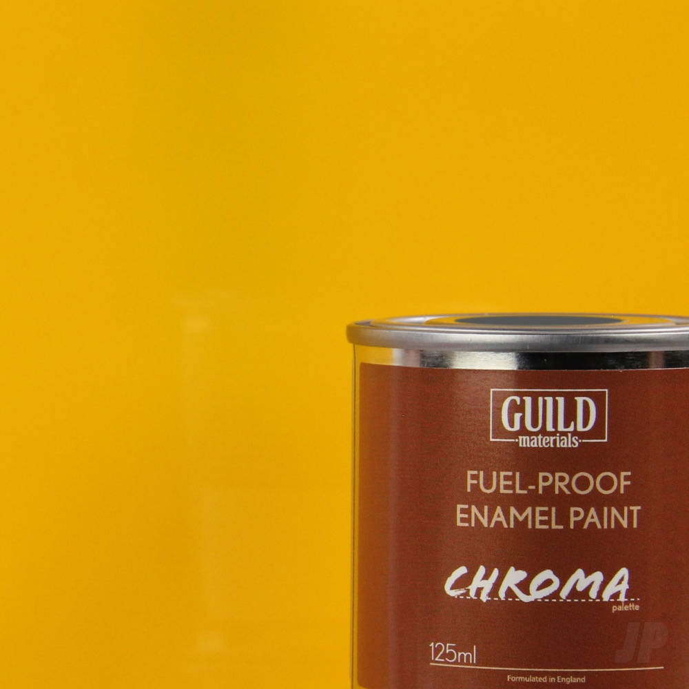 Chroma Enamel Fuelproof Paint Gloss Cub Yellow (125ml Tin) image_JP-GLDCHR6202