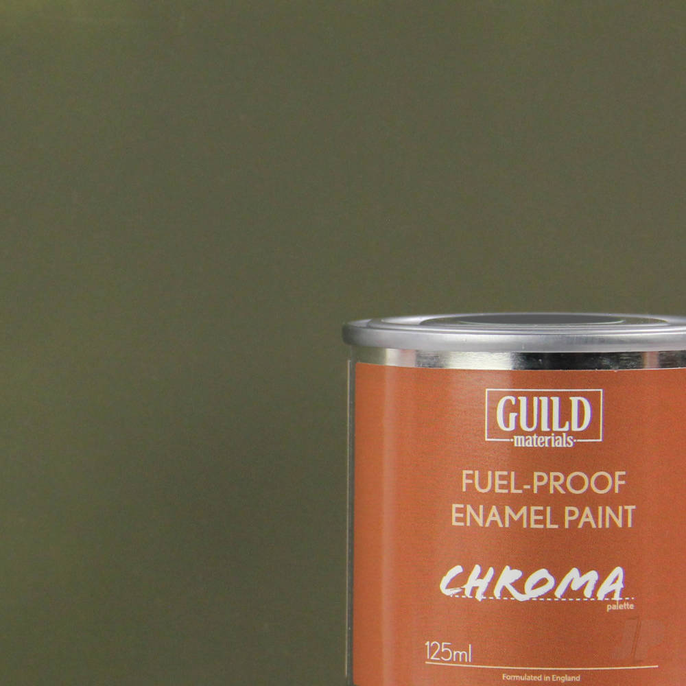 Chroma Enamel Fuelproof Paint Matt Olive Drab (125ml Tin) image_JP-GLDCHR6315