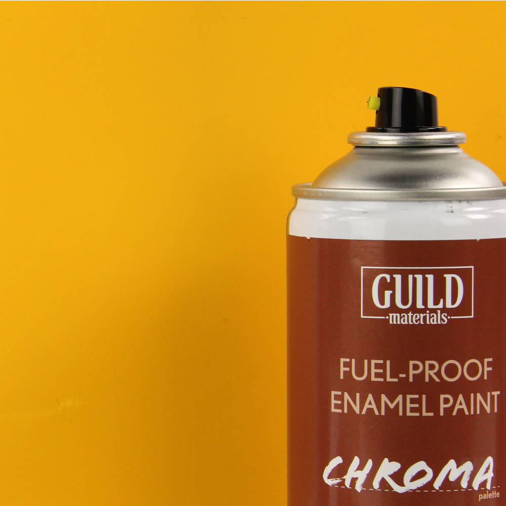 Chroma Enamel Fuelproof Paint Matt Cub Yellow (400ml Aerosol) image_JP-GLDCHR6502