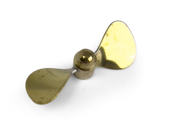 Brass Propeller (Classic), 2 Blade, 65mm, M4, RH - Image 1
