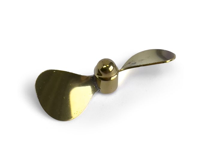 Brass Propeller (Classic), 2 Blade, 70mm, M4, LH - Image 1