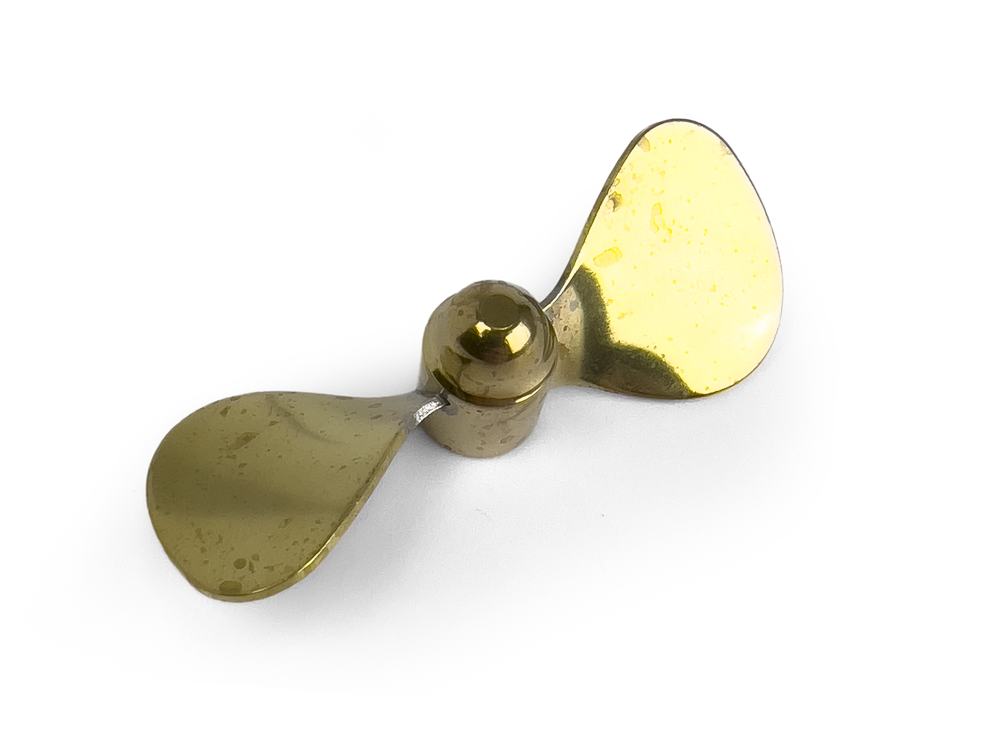 Brass Propeller (Classic) Brass Propeller (Classic), 2 Blade, 75mm, M4, RH - Image 1