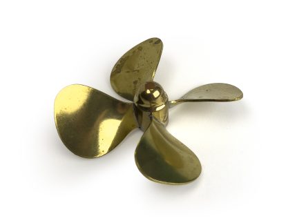Brass Propeller (Classic), 4 Blade, 60mm, M4, LH