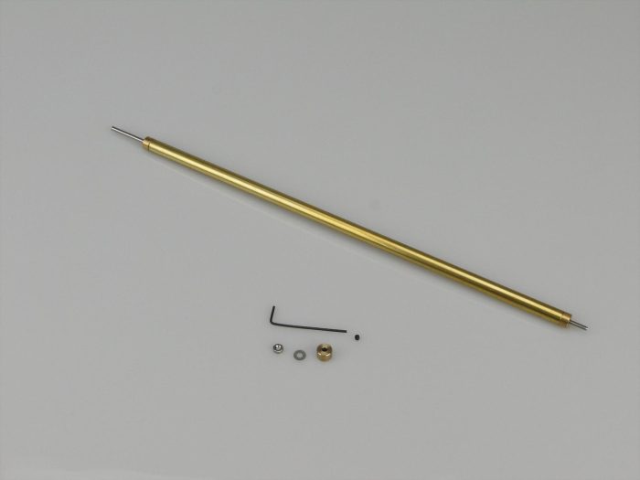 Fine Line Prop Shaft 8in M2/2mm Stainless 6mm dia Brass Tube - Image 1