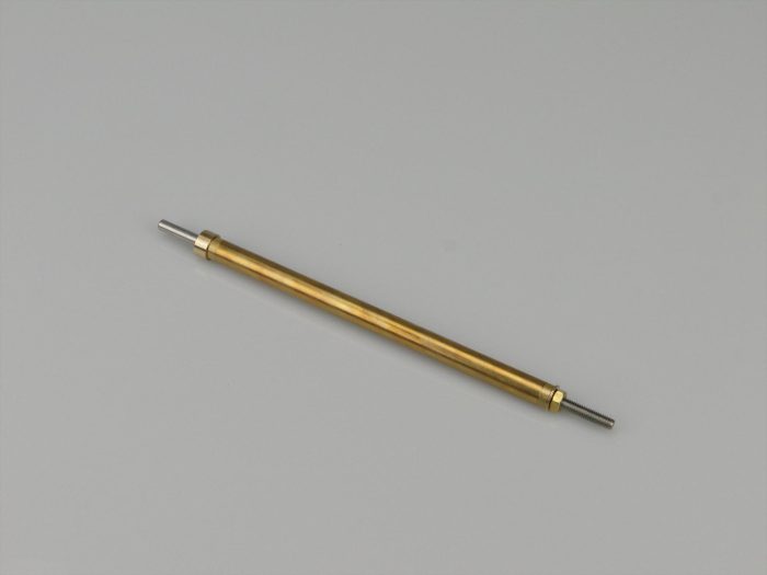 Prop Shaft 5in M4/4mm Stainless Shaft, 8mm dia Brass Tube - Image 1