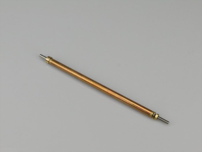 Prop Shaft 6in M4/4mm Stainless Shaft, 8mm dia Brass Tube - Image 1
