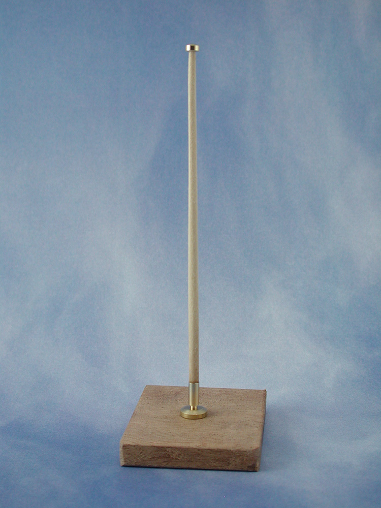 Vertical Flagstaff Complete (Brass & Wood)(Pk2) Vertical Flagstaff Complete (Brass & Wood)(Pk2) - Image 1