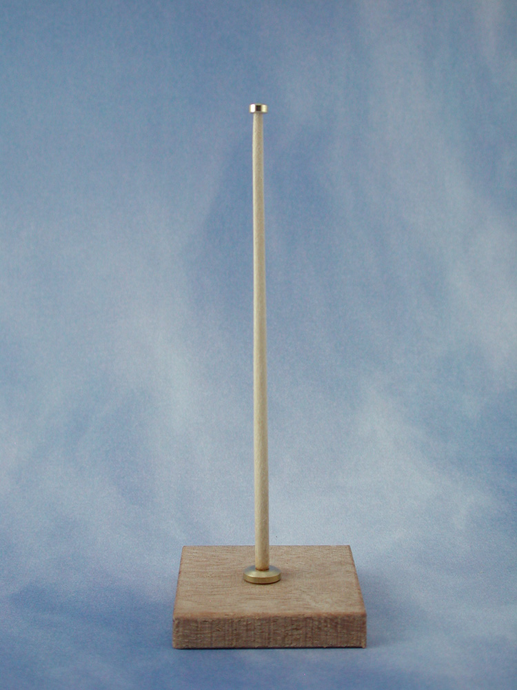 Flush Flagstaff Complete (Brass & Wood)(Pk2) Flush Flagstaff Complete (Brass & Wood)(Pk2) - Image 1