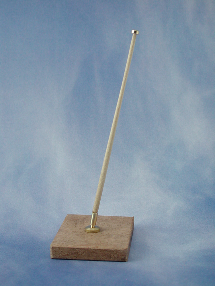 Angled Flagstaff Complete (Brass & Wood)(Pk2) Angled Flagstaff Complete (Brass & Wood)(Pk2) - Image 1