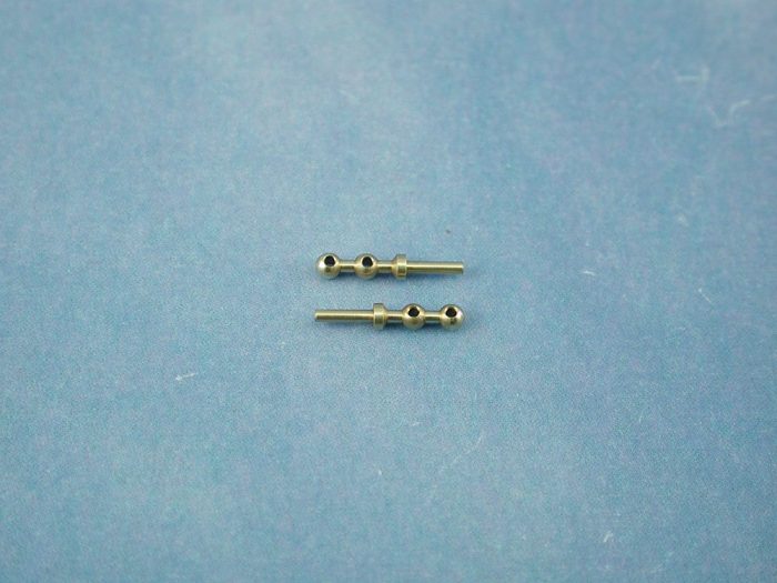 2 Hole Stanchion, Brass 6mm (Pk10) - Image 1