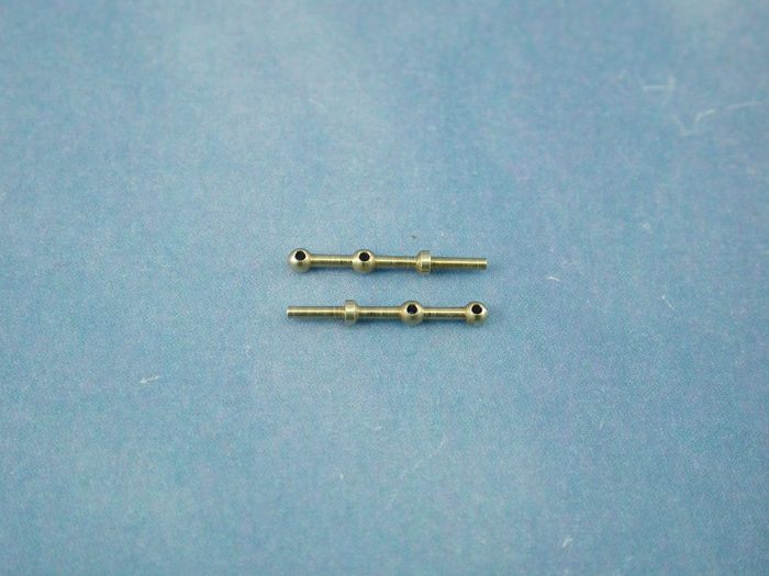 2 Hole Stanchion, Brass 10mm (Pk10) - Image 1