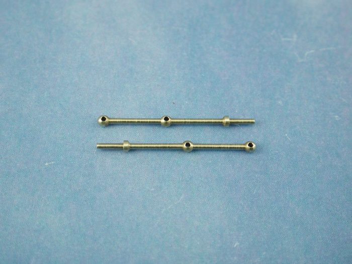2 Hole Stanchion, Brass 20mm (Pk10) - Image 1
