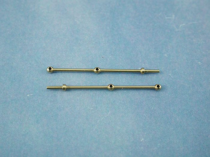 2 Hole Stanchion, Brass 25mm (Pk10) - Image 1