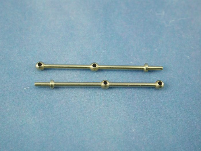 2 Hole Stanchion, Brass 30mm (Pk10) - Image 1