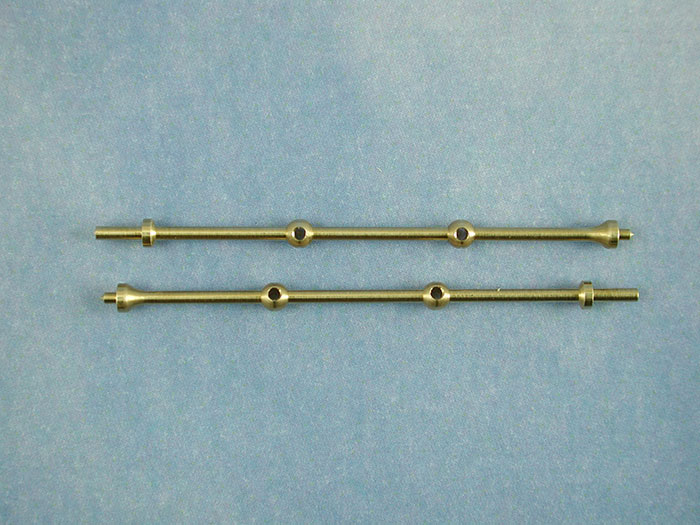 2 Hole Capping Stanchion 2 Hole Capping Stanchion, Brass 40mm (pk10) - Image 1
