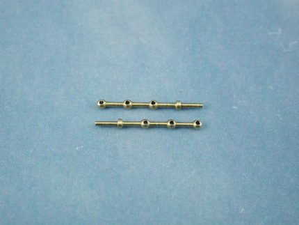 3 Hole Stanchion, Brass 15mm (Pk10)