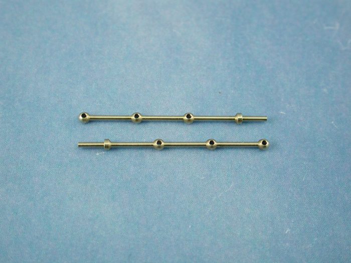 3 Hole Stanchion, Brass 25mm (Pk10) - Image 1