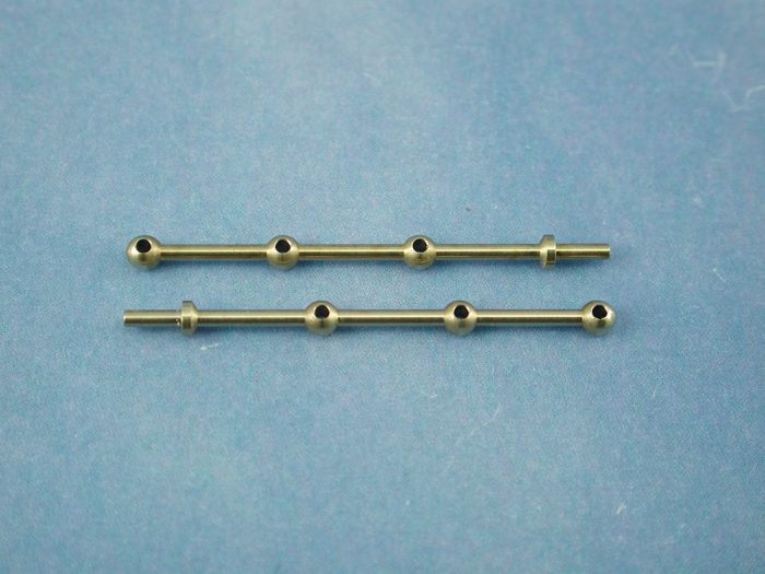 3 Hole Stanchion, Brass 30mm (Pk10) - Image 1