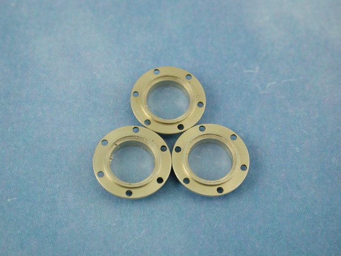 Porthole, 12mm, With 6 Hole Flange, Glazed, 10pk - Image 1