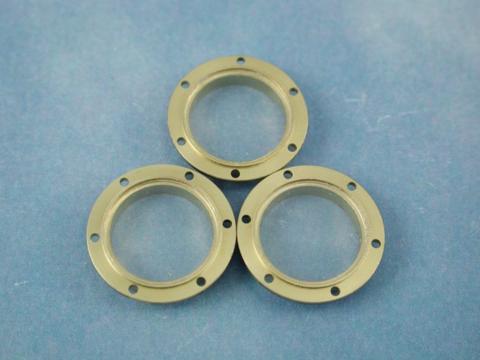 Porthole, 16mm, With 6 Hole Flange, Glazed, 10pk - Image 1