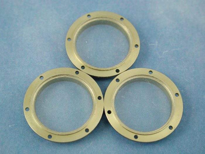Porthole, 20mm, With 6 Hole Flange, Glazed, 10pk - Image 1