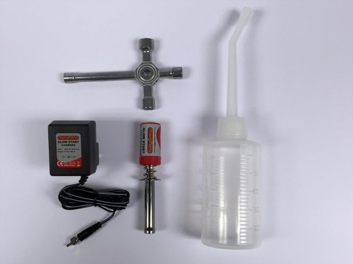 Nitro Starter Set - Fuel Bottle,Glowstart, UK Chg + Spanner - Image 1