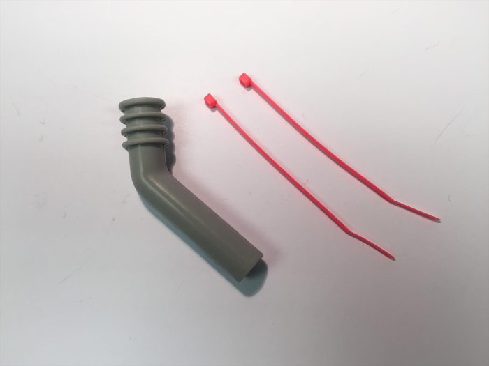 Silicone Exhaust Deflector   7mm  45 Deg - Image 1