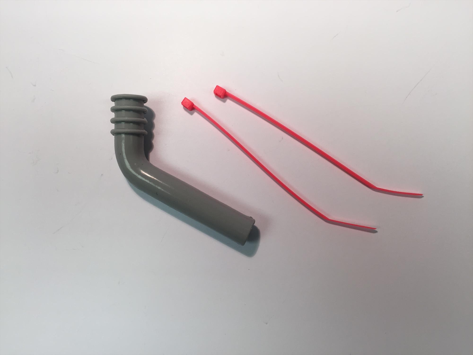 Silicone Exhaust Deflector   9mm  45 Deg Silicone Exhaust Deflector   9mm  45 Deg - Image 1