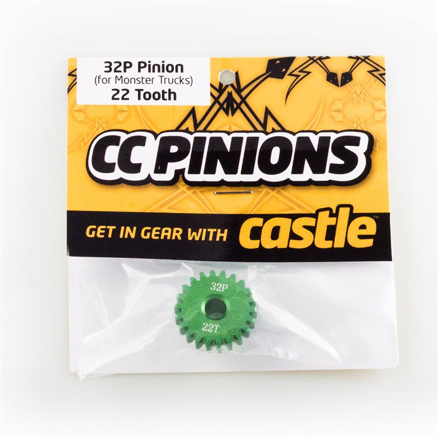 CC PINION (Aluminium) 22t - 32 Pitch 5mm shaft CC PINION (Aluminium) 22t - 32 Pitch 5mm shaft - Image 1