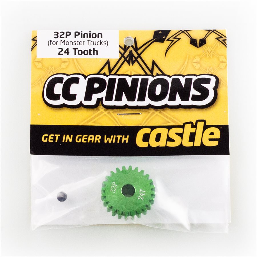 CC PINION (Aluminium) 24t - 32 Pitch 5mm shaft CC PINION (Aluminium) 24t - 32 Pitch 5mm shaft - Image 1