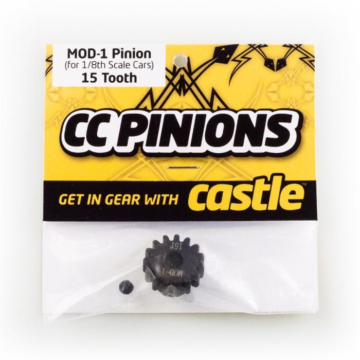 CC PINION 15 Tooth - MOD1 5mm shaft - Image 1