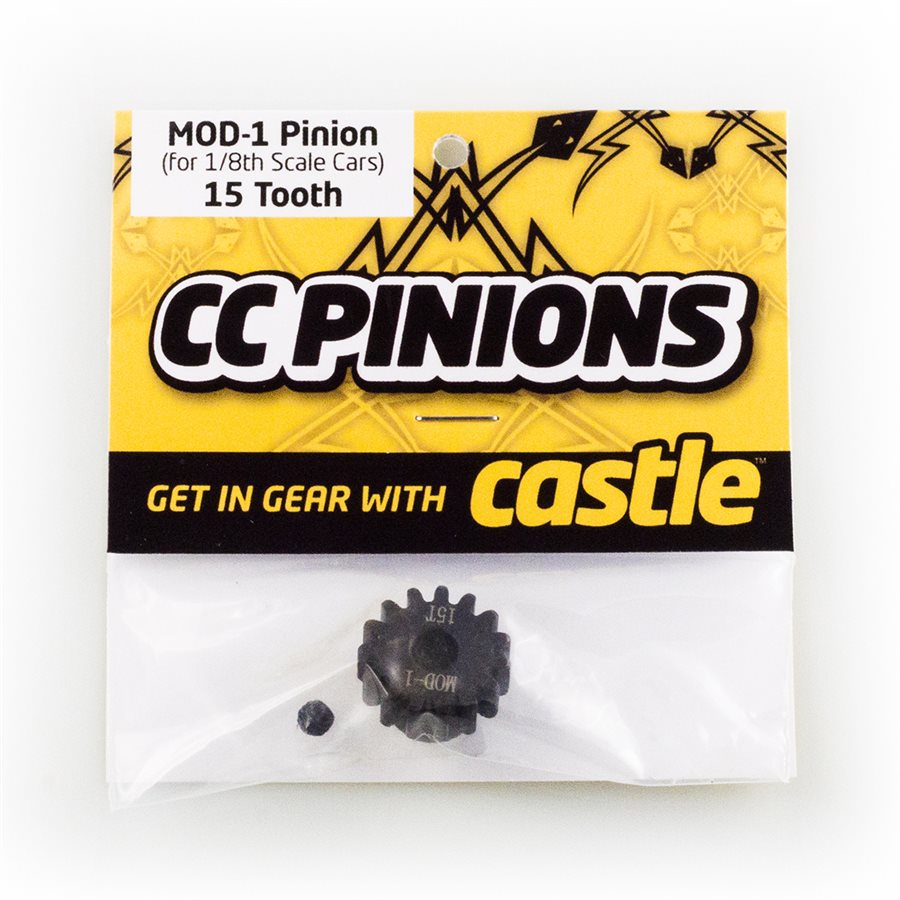 CC PINION 15 Tooth - MOD1 5mm shaft CC PINION 15 Tooth - MOD1 5mm shaft - Image 1