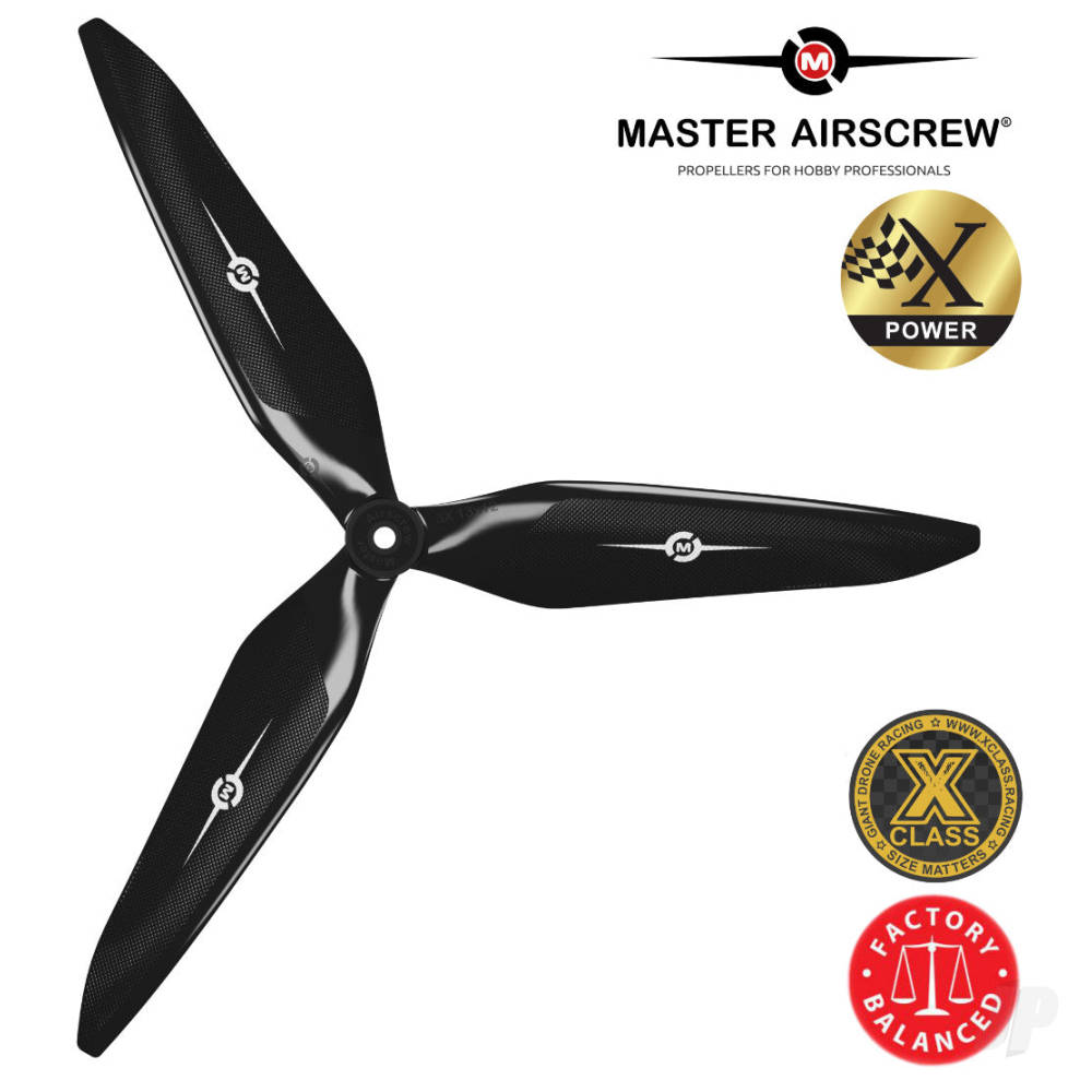 9x8 3X Power X-Class Giant Racing Drone Propeller (CCW) Black image_JP-MAS3X09X80NB1