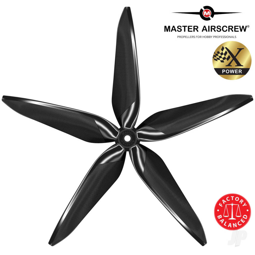 10x9 5X Power X-Class Giant Racing Drone Propeller (CW) Reverse/Pusher Black image_JP-MAS5X10X09RB1