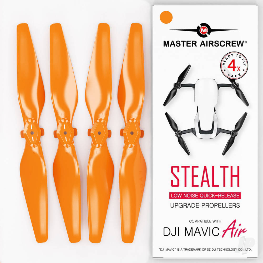 5.3x3.3 DJI Mavic Air STEALTH Upgrade Propeller Set x4 Orange image_JP-MASMC05333SO4