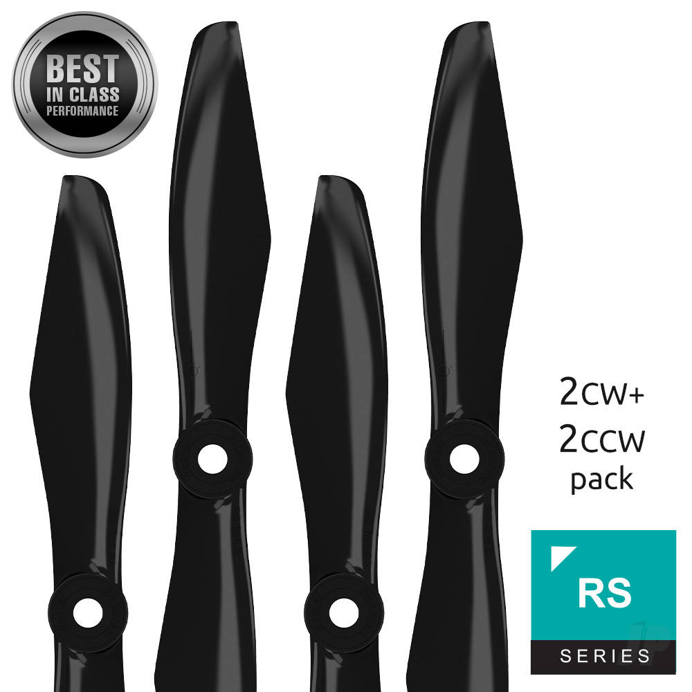 5x4.5 RS-FPV Racing Propeller Set 4x Black image_JP-MASRS05X45SB4