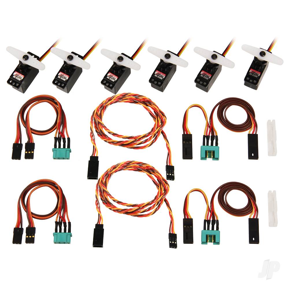 Complete Servo Set with Cables M6 / UNI LENTUS image_JP-MPX1-01288