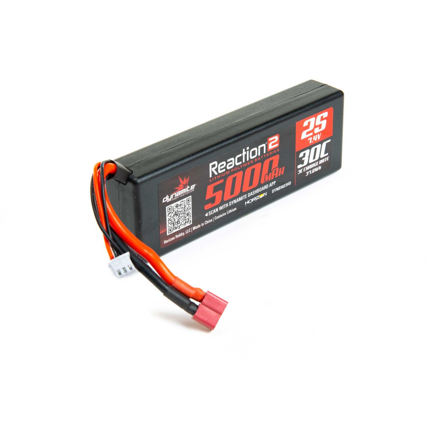 7.4V 5000 mAh 2S 30C LiPo 7.4V 5000 mAh 2S 30C LiPo, Hardcase: Deans - Image 1