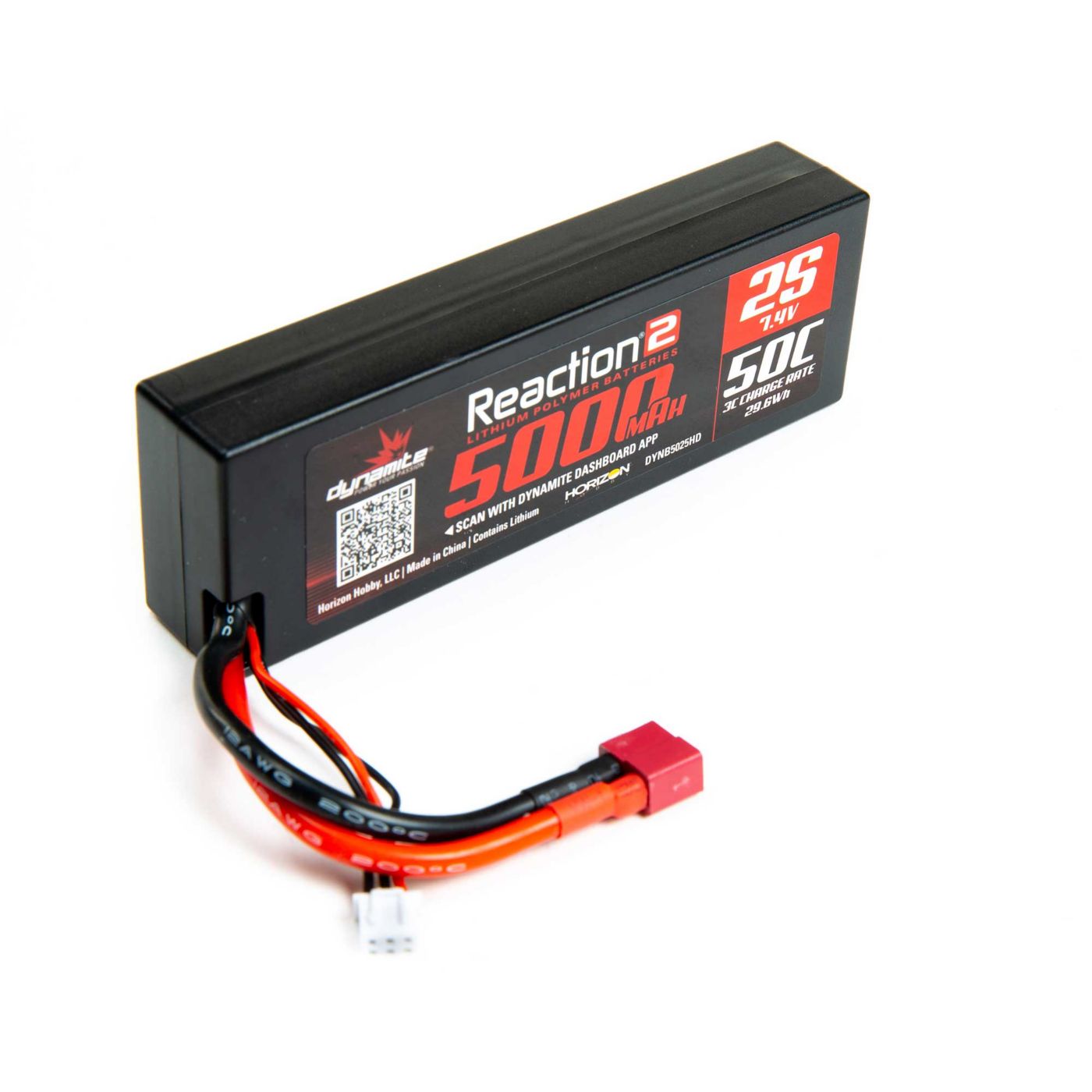 7.4V 5000mAh 2S 50C LiPo 7.4V 5000mAh 2S 50C LiPo, Hardcase: Deans - Image 1