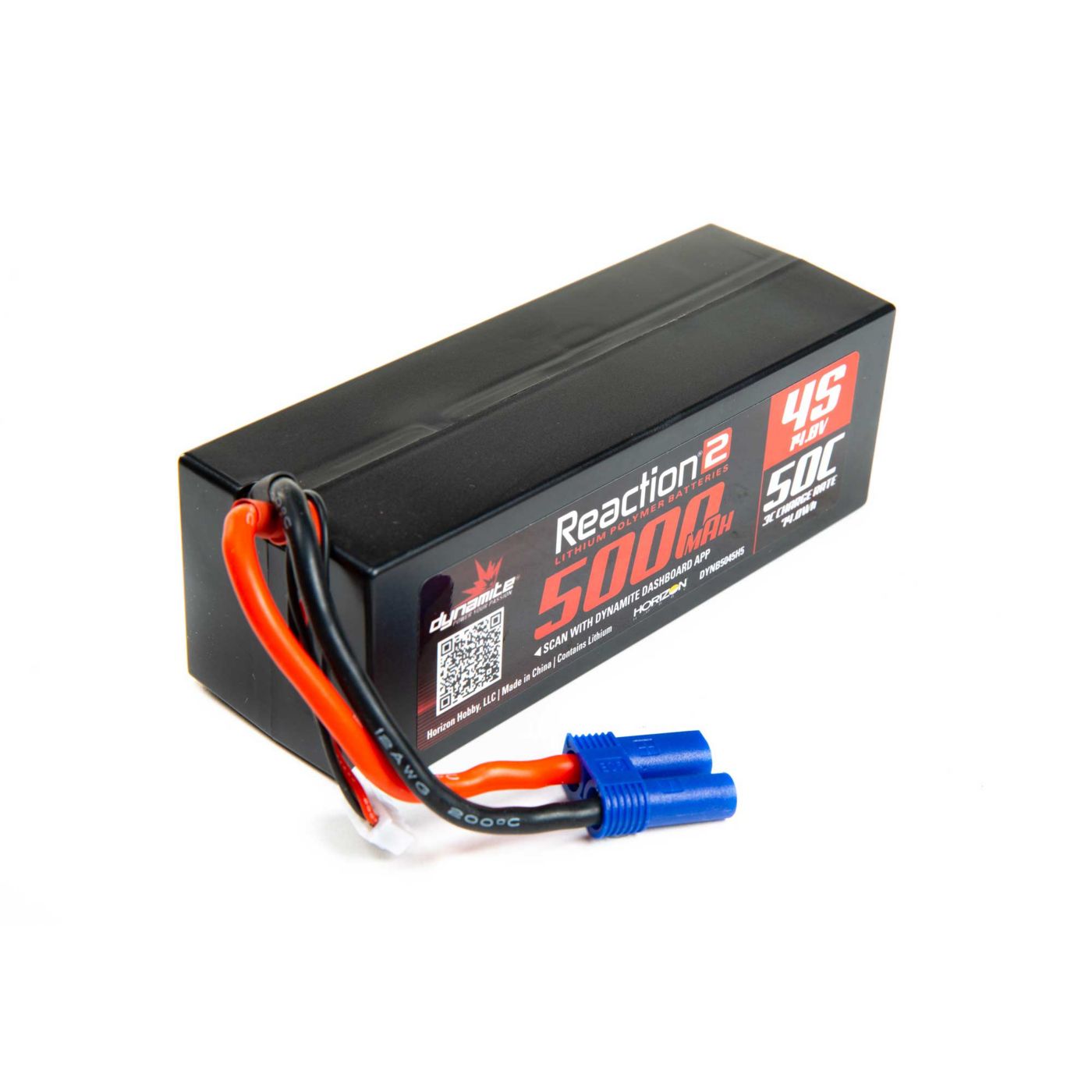 14.8V 5000mAh 4S 50C LiPo 14.8V 5000mAh 4S 50C LiPo, Hardcase: EC5 - Image 1