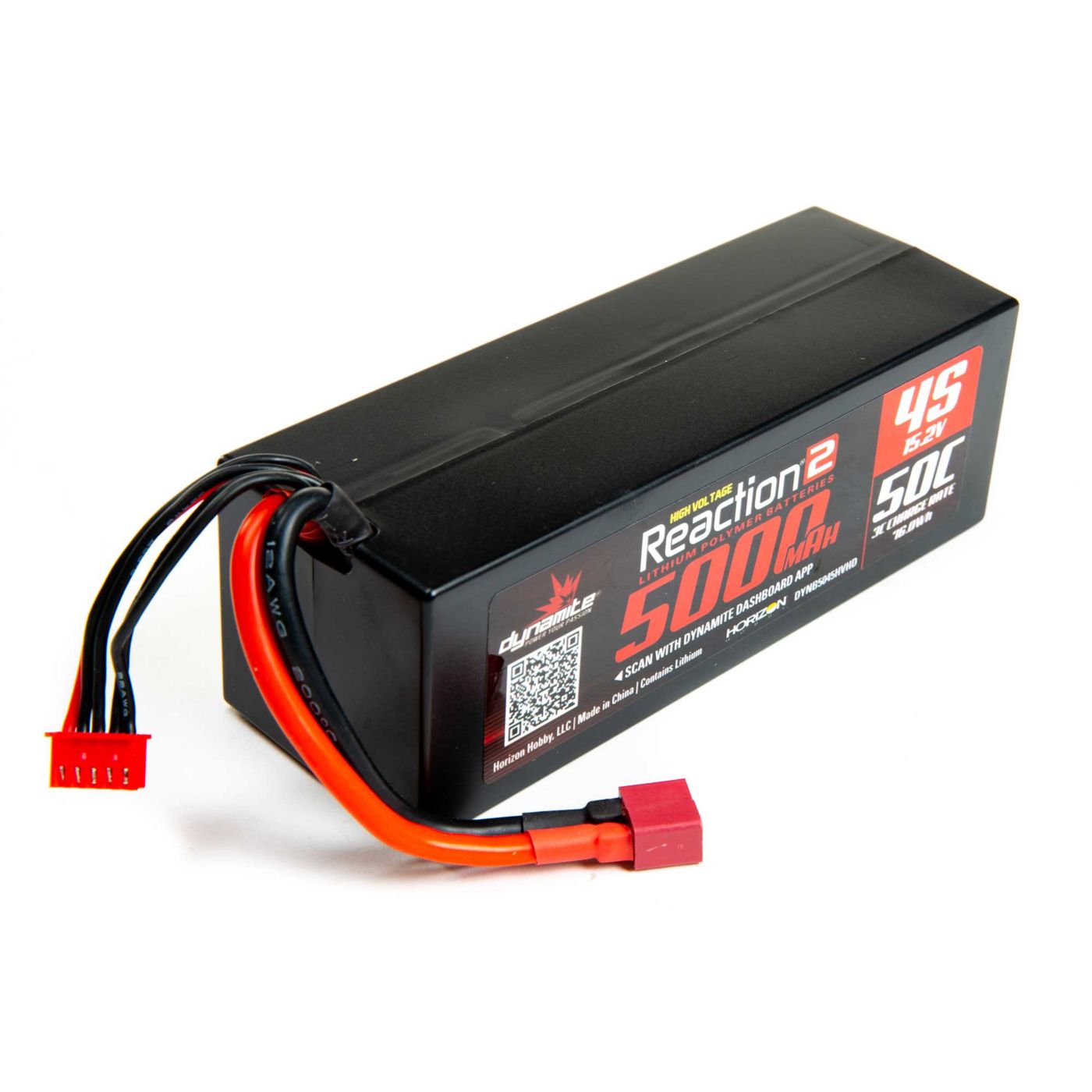 15.2V HV 5000mAh 4S 50C LiPo 15.2V HV 5000mAh 4S 50C LiPo, Hardcase: Deans - Image 1