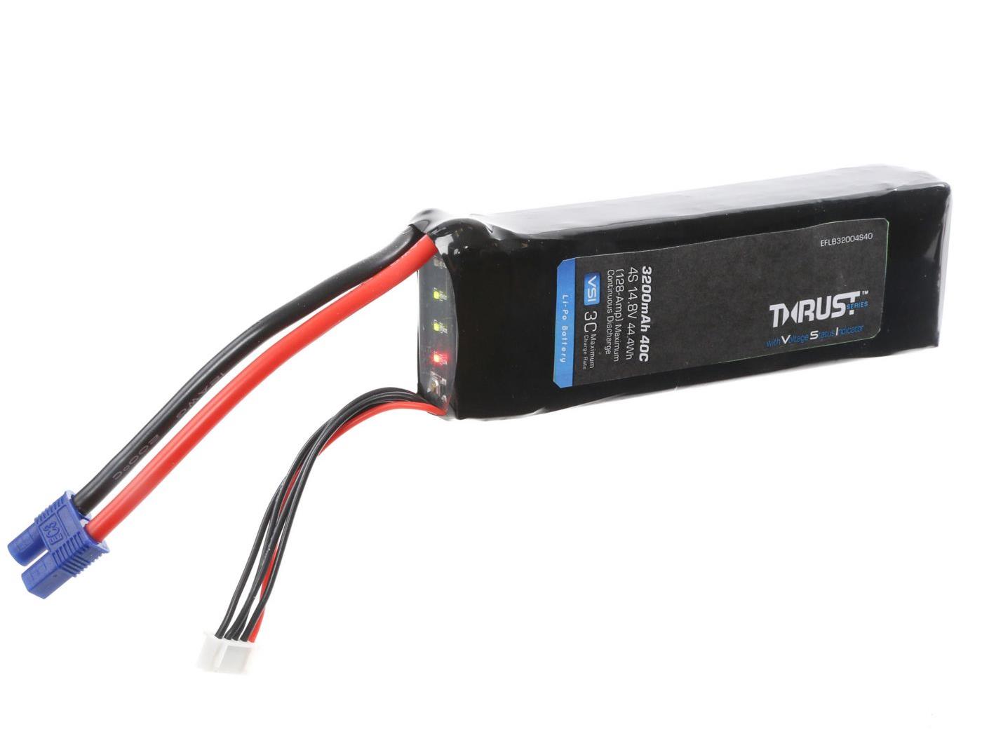 Thrust VSI 14.8V 3200mAh 4S 40C LiPo Battery Thrust VSI 14.8V 3200mAh 4S 40C LiPo Battery - Image 1