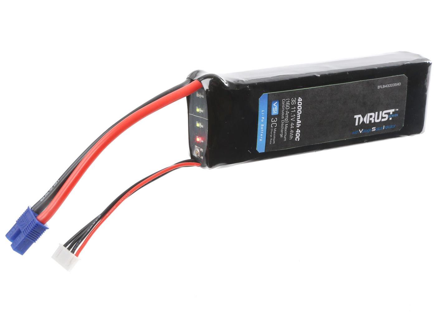 Thrust VSI 11.1V 4000mAh 3S 40C LiPo Battery Thrust VSI 11.1V 4000mAh 3S 40C LiPo Battery - Image 1
