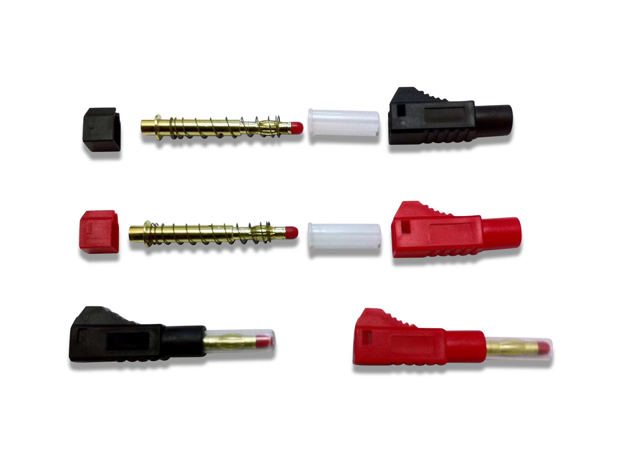 4.0mm Shielded Gold Plug (Red&Black) 2prs 4.0mm Shielded Gold Plug (Red&Black) 2prs - Image 1