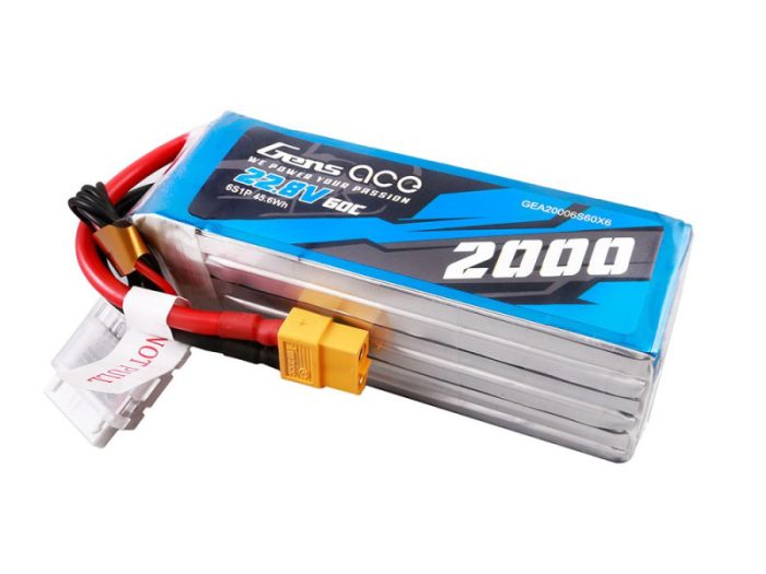 Li-Po HV 6S 22.8V 2000mAh 60C with XT60 - Image 1