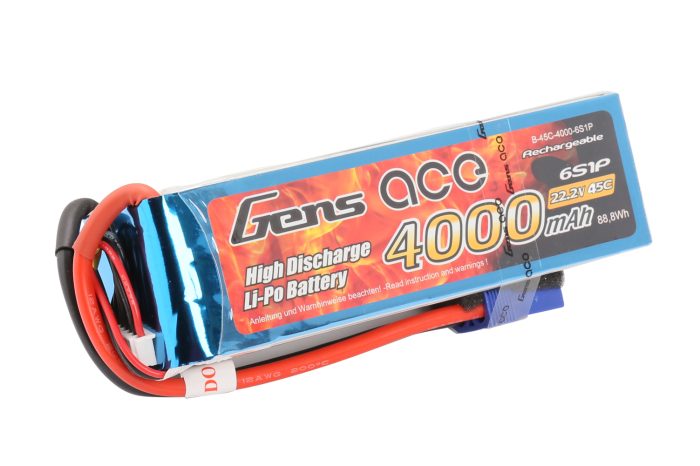 Li-Po 6S 22.2V 4000mAh 45C with EC5 - Image 1