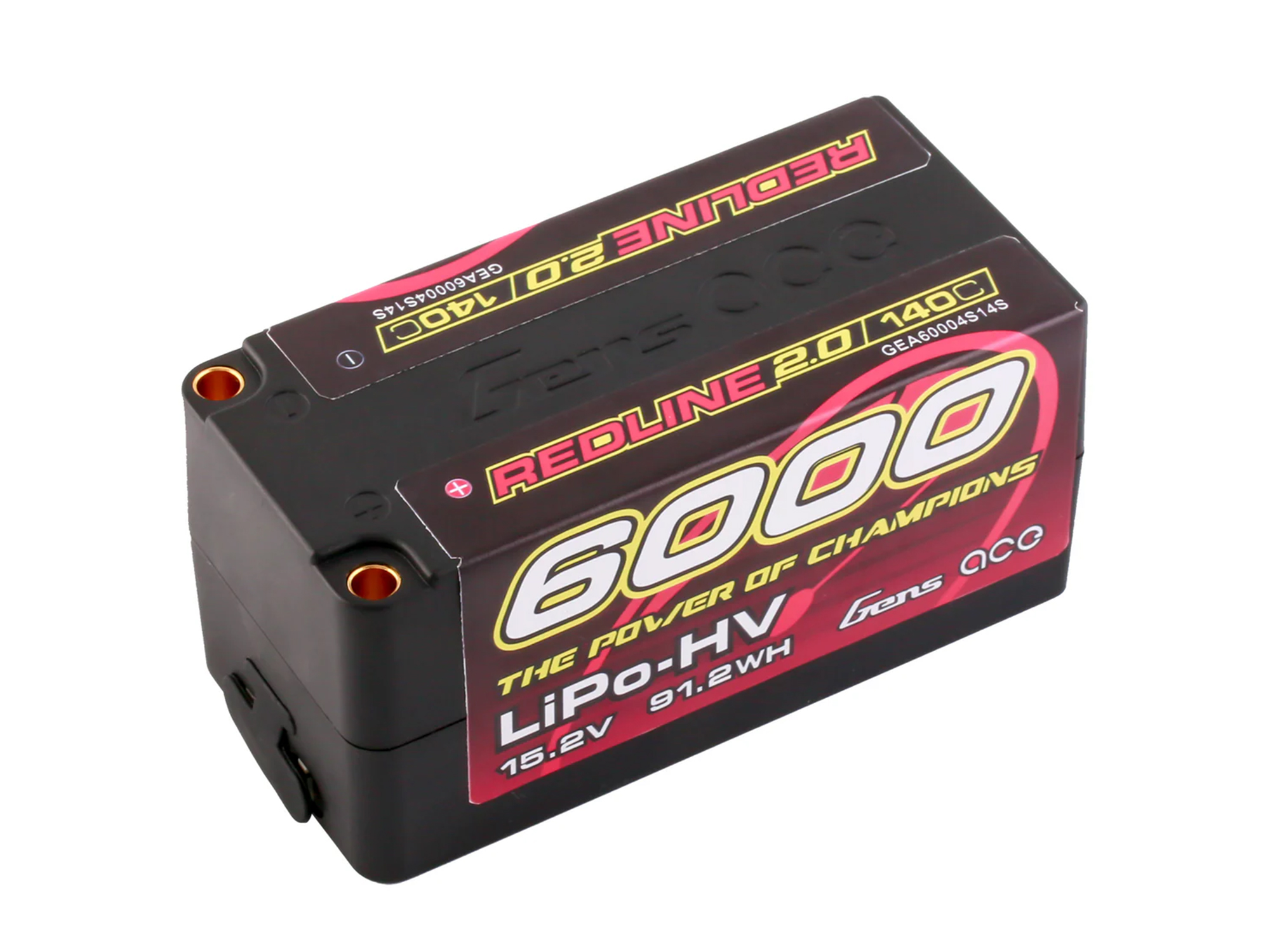 Li-Po HV Car Hard Case 4S2P 15.2V 6000mAh 140C RL2 with 5mm Li-Po HV Car Hard Case 4S2P 15.2V 6000mAh 140C RL2 with 5mm - Image 1