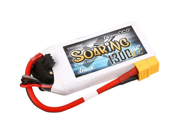 Li-Po G-Tech 2S 7.4V 1300mAh 30C Soaring with XT60 - Image 1