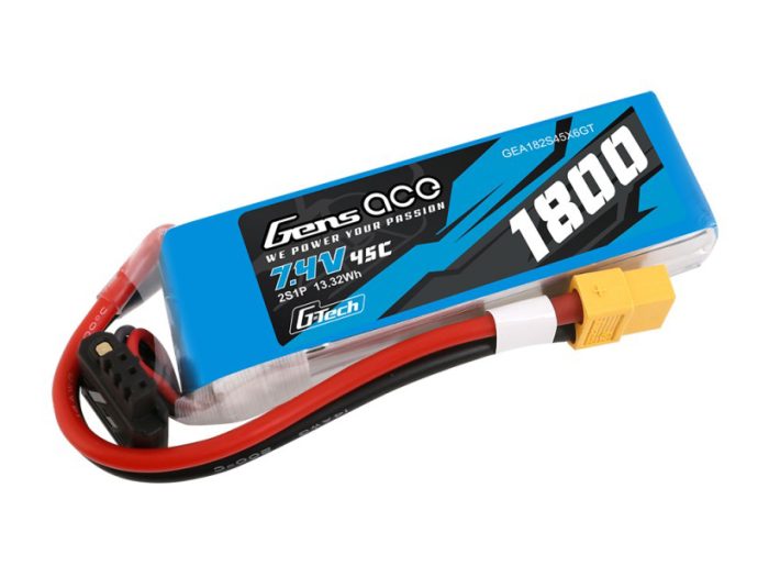 Li-Po G-Tech 2S 7.4V 1800mAh 45C with XT60 - Image 1
