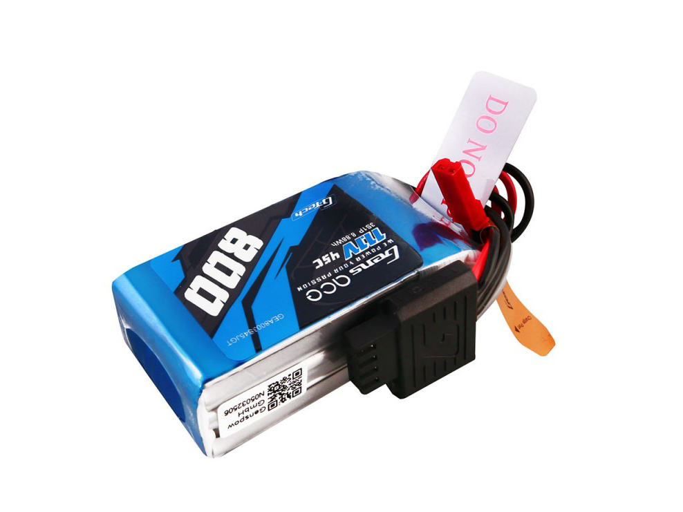 Li-Po G-Tech 3S 11.1V 800mAh 45C with JST Li-Po G-Tech 3S 11.1V 800mAh 45C with JST - Image 1